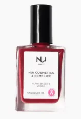 Nui cosmetics přírodní lak na nehty 03 Dark red violet 14 ml