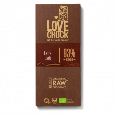 Lovechock Bio vegan raw čokoláda  Extra Dark 93% 70g