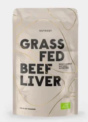 Nutriest Grass-fed lyofilizovaná bio hovězí játra v prášku 135 g