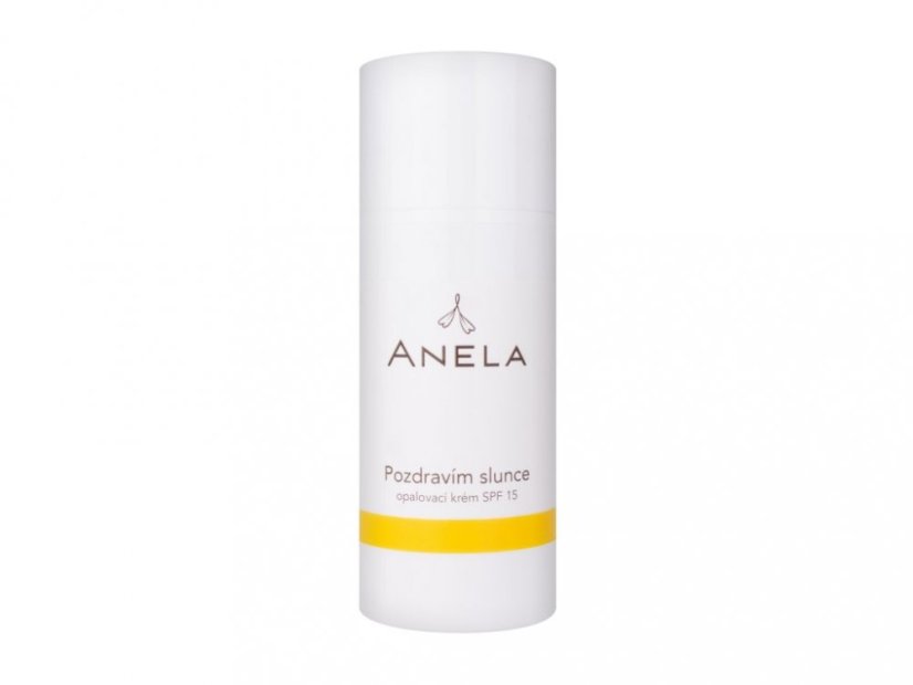 Anela Opalovací krém Pozdravím slunce SPF 15 - objem: 50 ml Anela Opalovací krém Pozdravím slunce SPF 15 - objem: 50 ml
