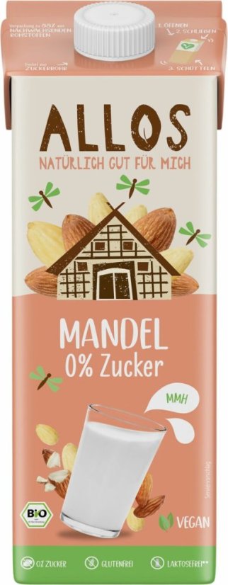 Allos Mandľový nesladený nápoj 1 l