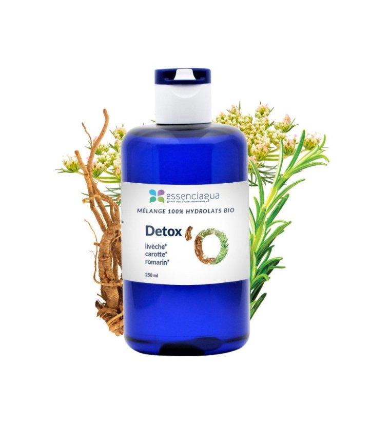 Essenciaqua bio Směs hydrolátů Détox'O pro smíšenou, normální nebo unavenou pleť 250 ml