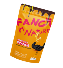 Fancy By Nature fermentovaný bio pomaranč v horkej čokoláde 30 g – SCHOKO ORANGE