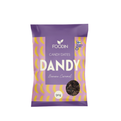 Foodin Dandy Candy datle s příchutí banán karamel 90g