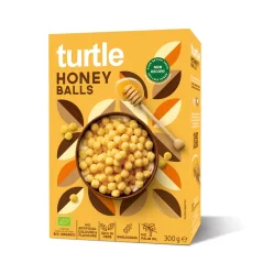 Turtle Medové guličky Bio kukuričné celozrnné raňajkové cereálie 300 g