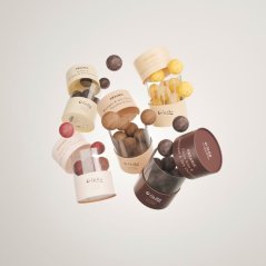 Oialla Bio marcipánovo-čokoládové guličky s príchuťou slaného karamelu 80 g