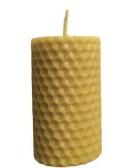 Svíčka z včelího vosku malá 7x4 cm (1ks)