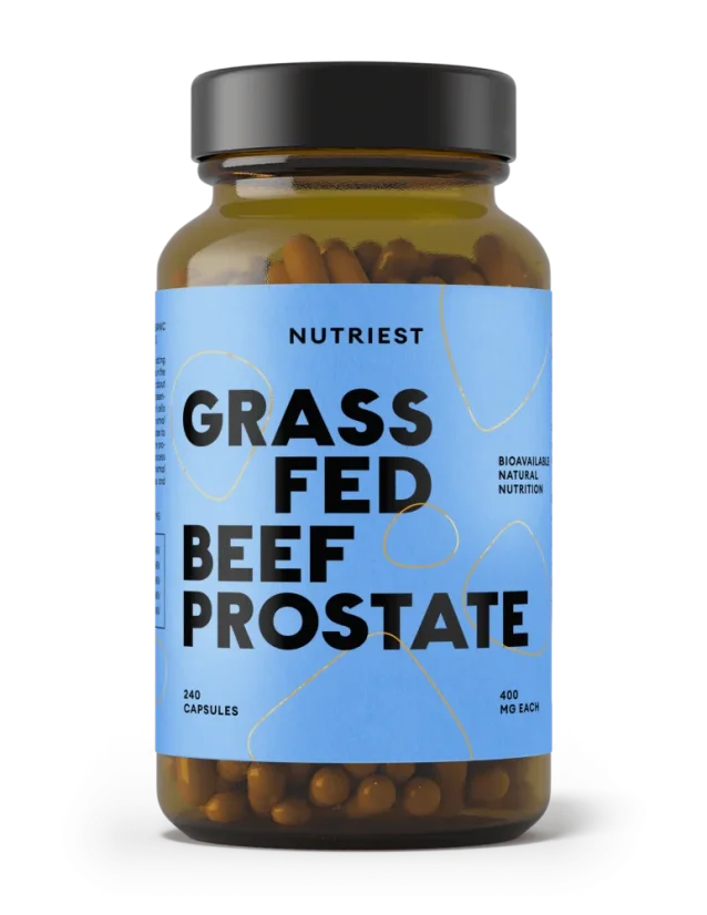 Nutriest Grass-fed BIO lyofilizovaná býčí prostata a hovězí játra 240 kapslí Nutriest Grass-fed BIO lyofilizovaná býčí prostata a hovězí játra 240 kapslí