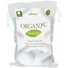 Organyc Kosmetické vatové tampony z biobavlny, kuličky 100 ks