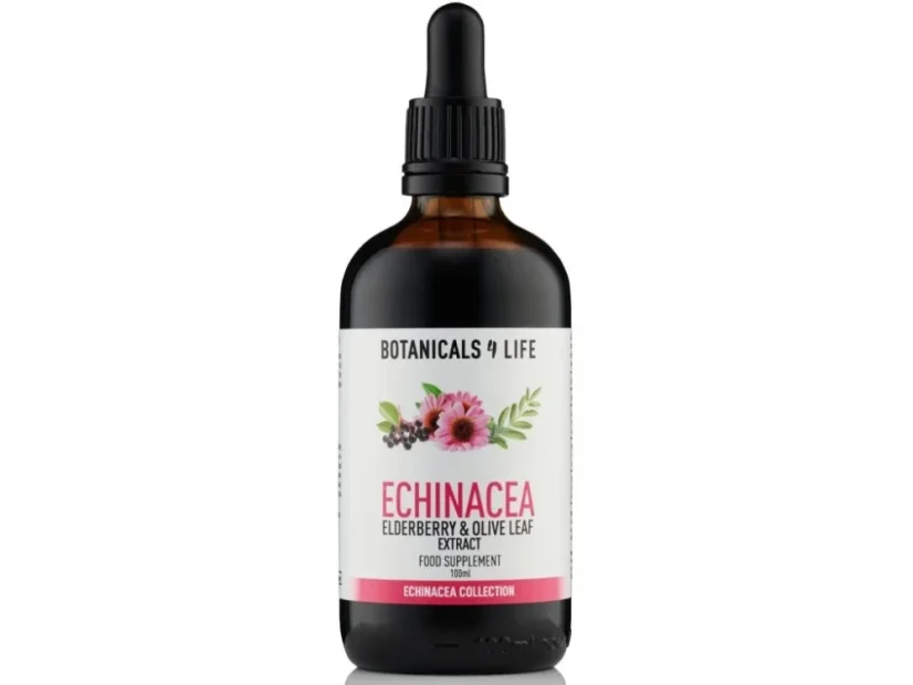 Botanicals 4 life  Echinacea, černý bez a olivový list, glycerinový bylinný extrakt (směs) 100 ml