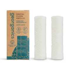 Georganics Zubná niť hodvábna Peppermint 2 x 30 m náhradná náplň