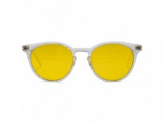 Štýlové žlté okuliare proti modrému a zelenému svetlu sleep-2R
