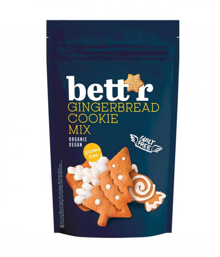 Bett'r Zmes na bezlepkové perníčky vánoční edice Bio 350 g Bett'r Zmes na bezlepkové perníčky vánoční edice Bio 350 g