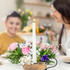 Tvoja sviečka Včelia svieca kónická biela 22,5cm