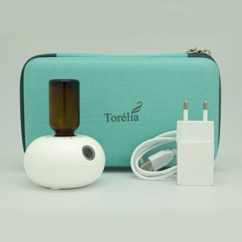 Aromadifuzer přenosný nebulizer Torelia s cestovním pouzdrem